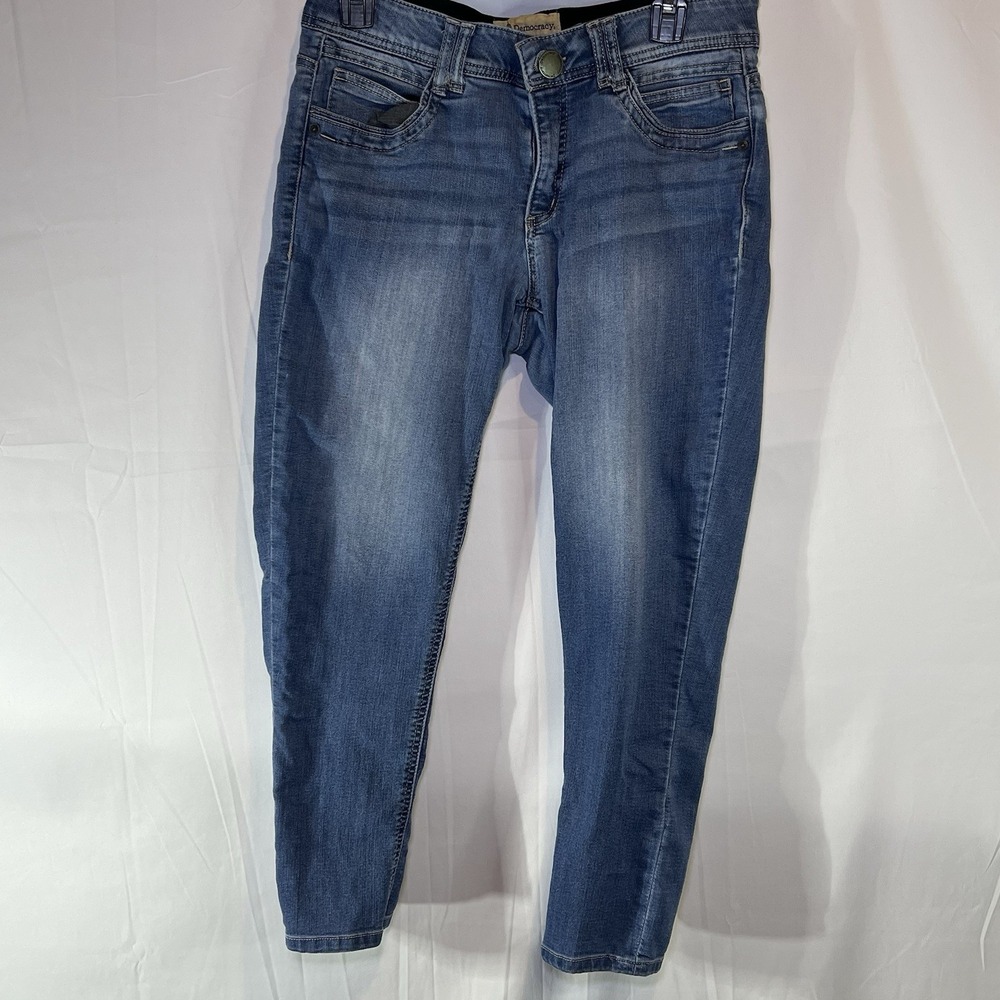 Democracy Jeans  AB Technology Pants Women's Size 8 Blue Med Wash Stretch